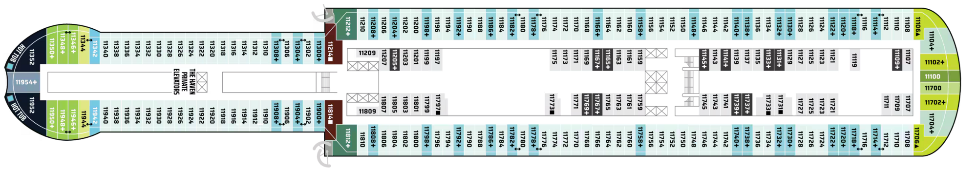 Deck 11 plan